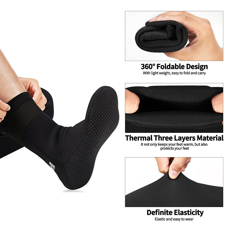 Goosehill Non-Slip Elastic Neoprene Socks for Water Sports Goosehill